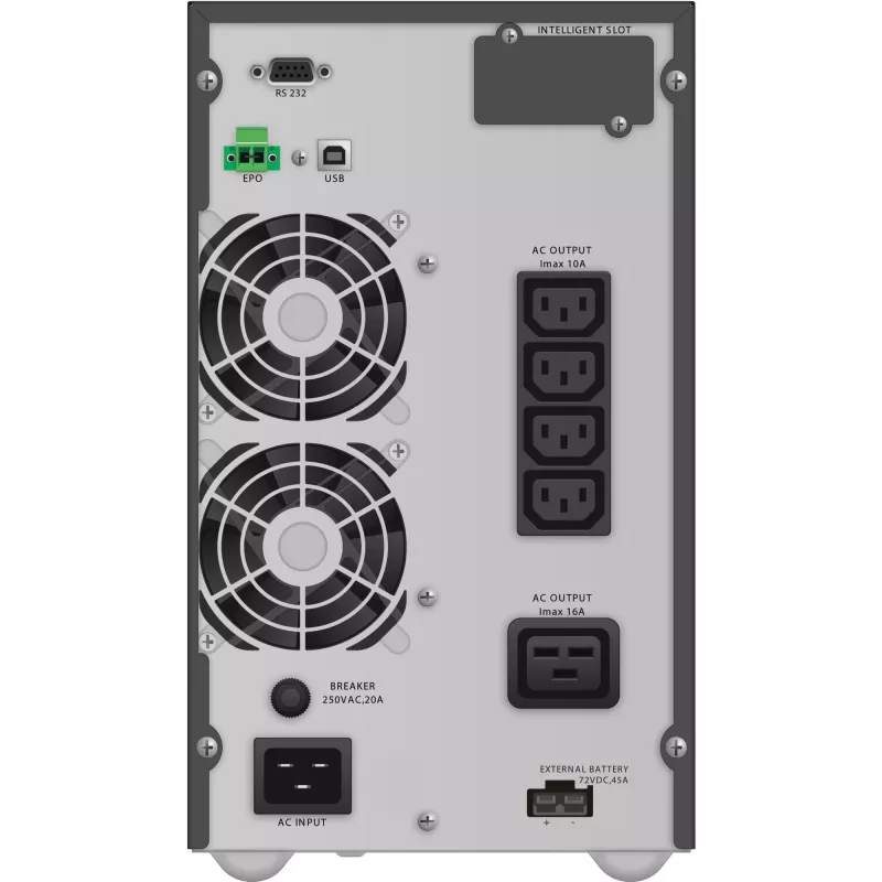 PowerWalker VFI 3000 TGB Topeltmuundus (Online) 3 kVA 2700 W 5 pistikupesa