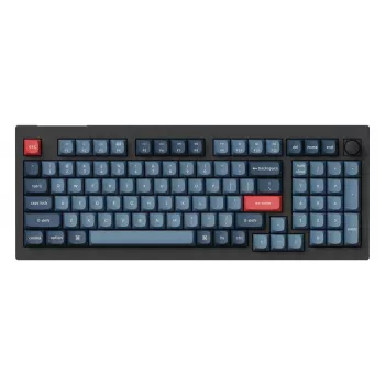Keychron V5 Max klaviatuur Universaalne RF-juhtmevaba Bluetooth Must Hall 96% mehaaniline