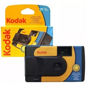 Kodak DAYLIGHT kaamera, ühekordne fotokaamera värvilise filmiga 39 fotot. Sisseehitatud välklamp puudub.