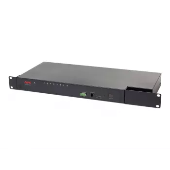 KVM-lüliti APC KVM0108A, 8-pordiline PS/2 VGA, 1U rack, 1600x1200, must