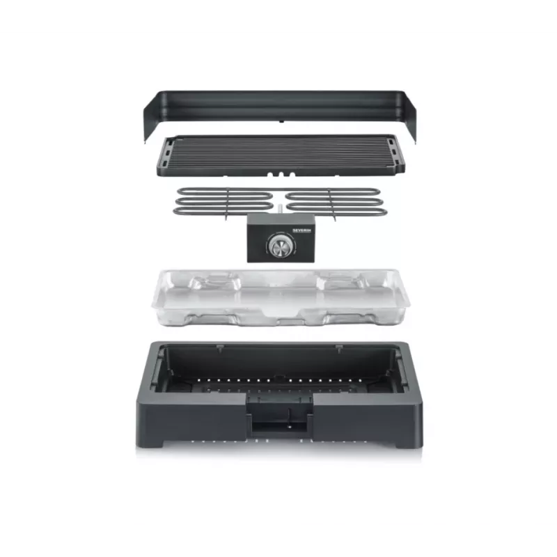 Severin PG8567 Barbecue & Grill lauaelektrigrill must 2200 W (PG8567)