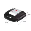ELDOM Sandwich RUDDY, 750 W, graniitplaadid
