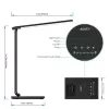 LED laualamp Aukey LT-T10 12W 3000–6500K — reguleeritava värvitemperatuuriga, must