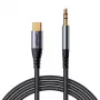 Helikaabel Joyroom SY-A07 3.5mm USB-C, 1,2 m, must