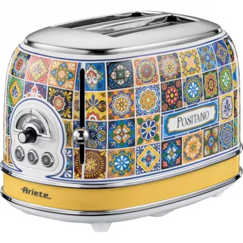 Ariete 155 Toaster Positano, 810W, 2 viilu, 6 pruunistusastet, purusahtel, sulatusfunktsioon, automaatne väljutus, ilma klambriteta