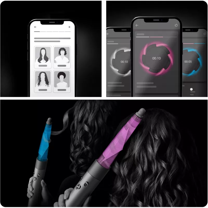 Dyson Airwrap i.d. Multistyler soe must, oranž, teal 1300 W 2.675 m