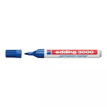 Permanent Marker Edding 3000 Blue 10 pcs