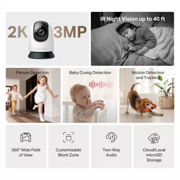 Kodune turvakaamera TP-LINK MC210 Pan/Tilt Wi‑Fi 1080p Öine nägemine