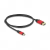 DeLOCK USB USB-C DisplayPort-kaabel 8K 30Hz HDR 1m punane
