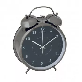 NeXtime klok 5113zw Wake Up Alarm, 23x30, Must/ Turqoise