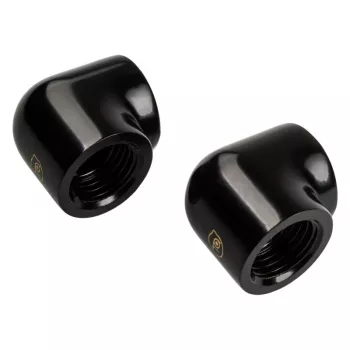 Adapter 90° G1/4 tolli emane G1/4 tolli emasele, BitsPower Touchaqua TA-90DIA-GB