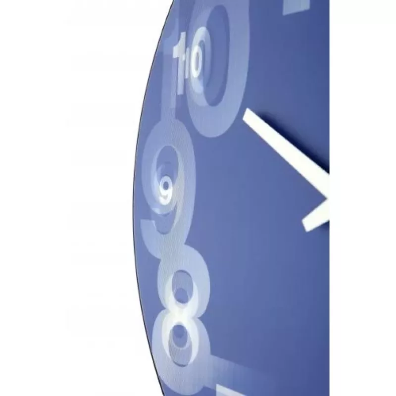 NeXtime kell 3077bl 3D, Ø39,5 cm, seinakell, sinine/valge