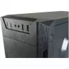 LC Power Classic 7040B - MDT - ATX - ilma toiteplokita - Must, harjatud alumiinium / Must - USB/Audio