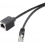 Etherneti pikenduskaabel Renkforce 1464710 RJ45 Cat 5e, 3 m, must