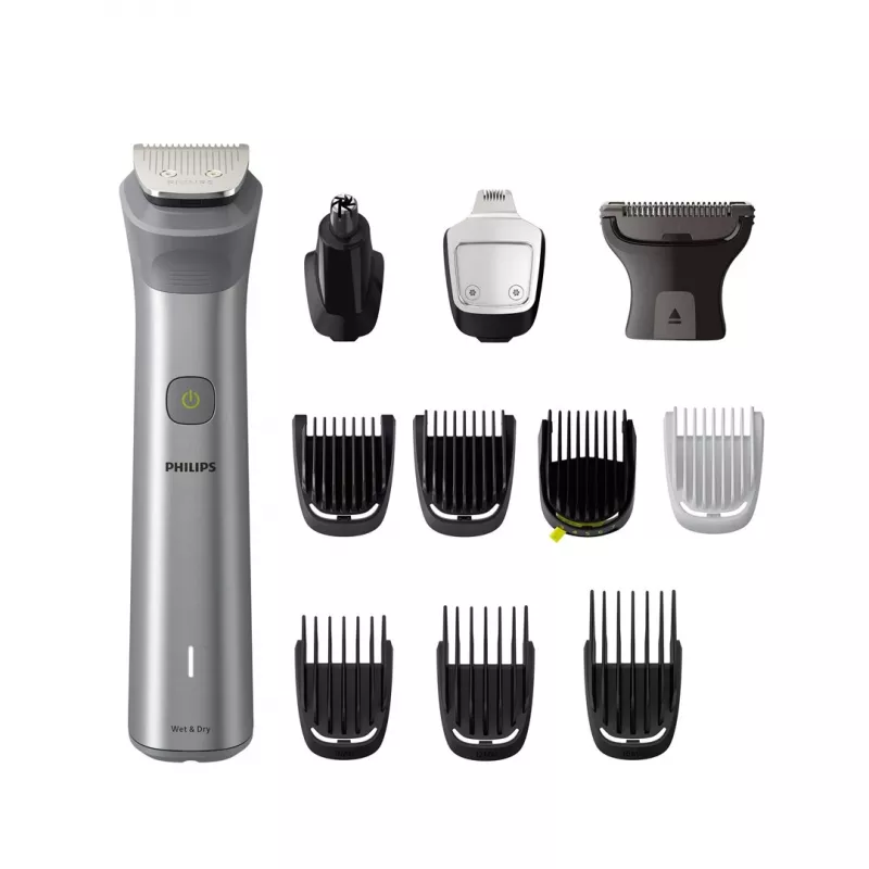 Philips All-in-One Trimmer MG5940/15 Series 5000, Stainless steel, 0.5 mm, 1.6 cm, 1 mm, Beard, Ear, Nose, aku