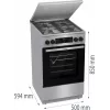 Gorenje GKS5C71XF vabaltseisev pliit ahjuga hõbedane