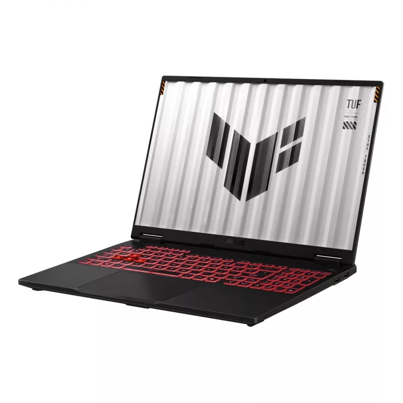 ASUS TUF Gaming A16 FA608 sülearvuti 16 tolli — AMD Ryzen 7 260 (8c/16t, kuni 5.1 GHz), 16 GB DDR5, 512 GB PCIe 4.0 SSD, NVIDIA GeForce RTX 5070 8 GB