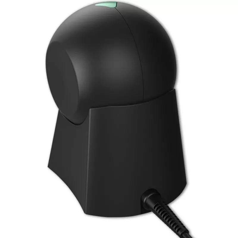 Juhtmega lauaarvuti vöötkoodiskanner QOLTEC 50857 — 1D/2D, USB, ABS-korpus, must, 1,75 m kaabel