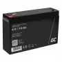 Laetav suletud pliiaku roheline Cell AGM12 6 V 7000 mAh Must