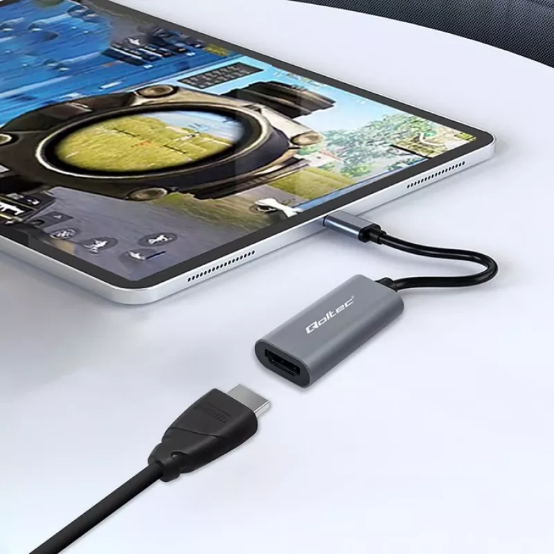 Adapter USB-C-HDMI-le 4K 60 Hz 32AWG QOLTEC