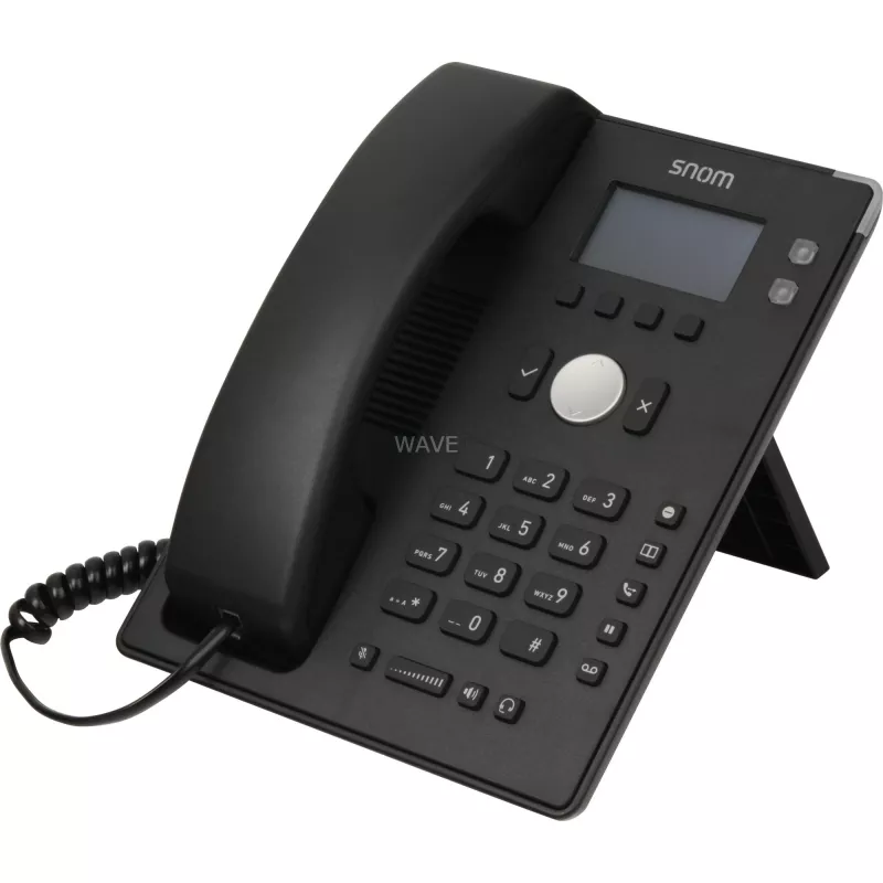 snom D120 - VoIP telefon - kolmesuunaline kõne - SIP - 2 kaablit - Must (4361)
