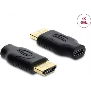 DELOCK USB USB-C HDMI-adapter (DP Alt Mode) 4K 60 Hz HDR ja HDCP-ga