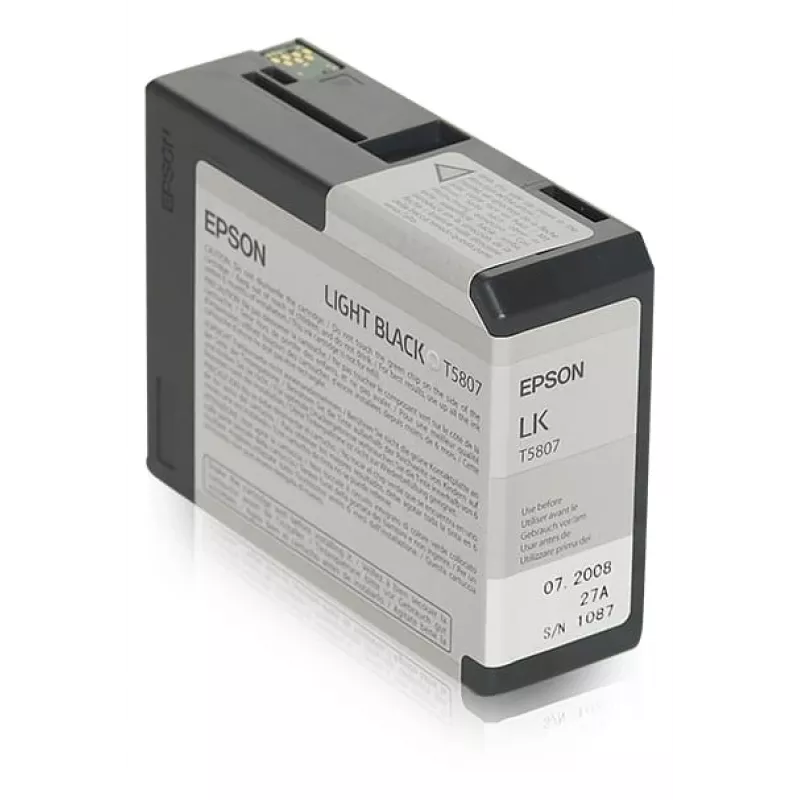 Epson üksikpakend hele must T580700, hele must, pigmendipõhine tint, 80 ml, 1 tk