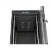 Võrgukapp LANBERG 19 tolli 24U 600x800 mm must, klaasukse ja LCD väljalõikega (lamepakendis) v2