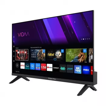 24-tolline HD nutiteler Krüger & Matz KM0224-V3, 1366×768, DLED, Wi‑Fi, 3×HDMI, 2×USB, CI+, 2×3 W