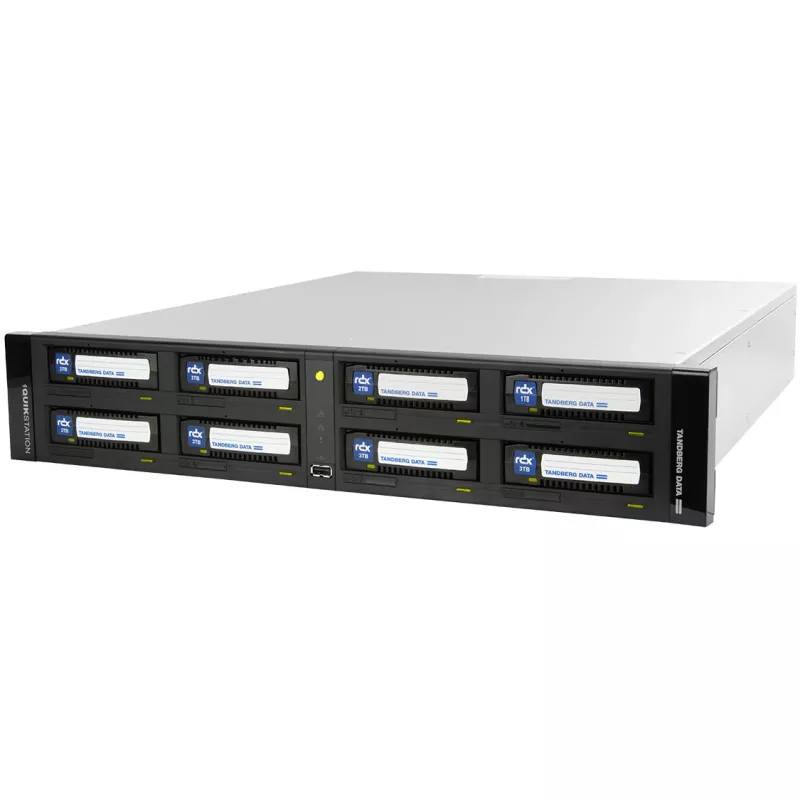 Tandberg RDX QuikStation 8 RM 8-bay 2x 10Gb Ethernet 2U uus
