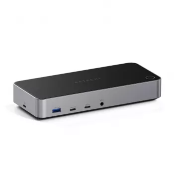 Satechi Triple 4K Display Wired Dock Must Hõbedane 4K Ultra HD 60 Hz