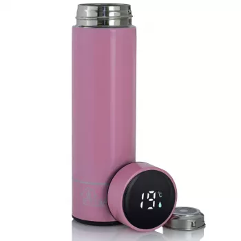 Extralink Smart Travel Mug Pink, LED Ekraan Termos