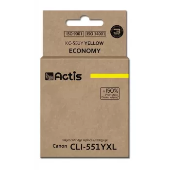 Ühilduv tindikassett ACTIS KC-551Y Kollane, värvainepõhine tint 12 ml, standardmahuga, üksikpakend