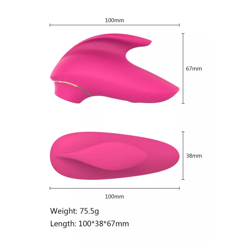Kliitori massaažiseade Erolab Dolphin VVS01r Roosa roosa — kompaktne isiklik stimulaator, USB-laetav