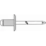 Pimerõngas GESIPA 1433614 Al/A2 5x12 mm suur pea K14 KS 6,0–8,0 mm, pakis 250 tk