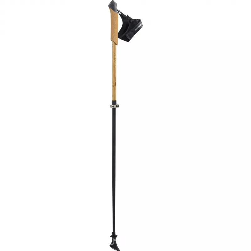 Bayamo Carbon Vario matkakepid (must/helepruun, 1 paar, 105-125cm)