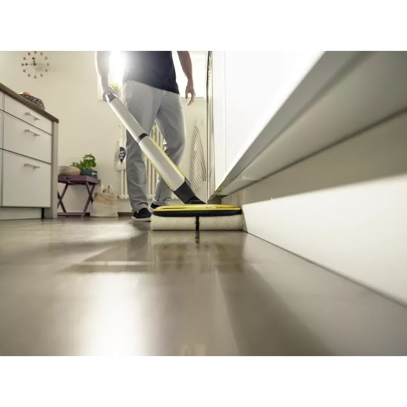 Kärcher FC 7 Cordless Electric broom Battery Dry&wet Bagless Hõbedane, kollane