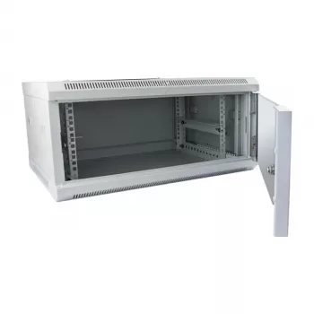 Seinale paigaldatav rack-kapp ALLNET ALL-SMC6604GRAU 4U, hall, 50 kg kandevõime, võtmega lukk