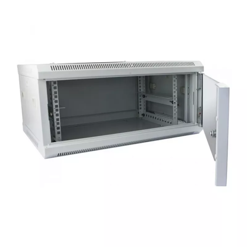 Seinale paigaldatav rack-kapp ALLNET ALL-SMC6604GRAU 4U, hall, 50 kg kandevõime, võtmega lukk
