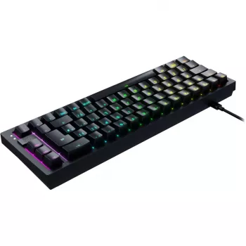 CHERRY K5V2 kompaktne klaviatuur mängimiseks USB QWERTY inglise must 67 klahvi RGB LED