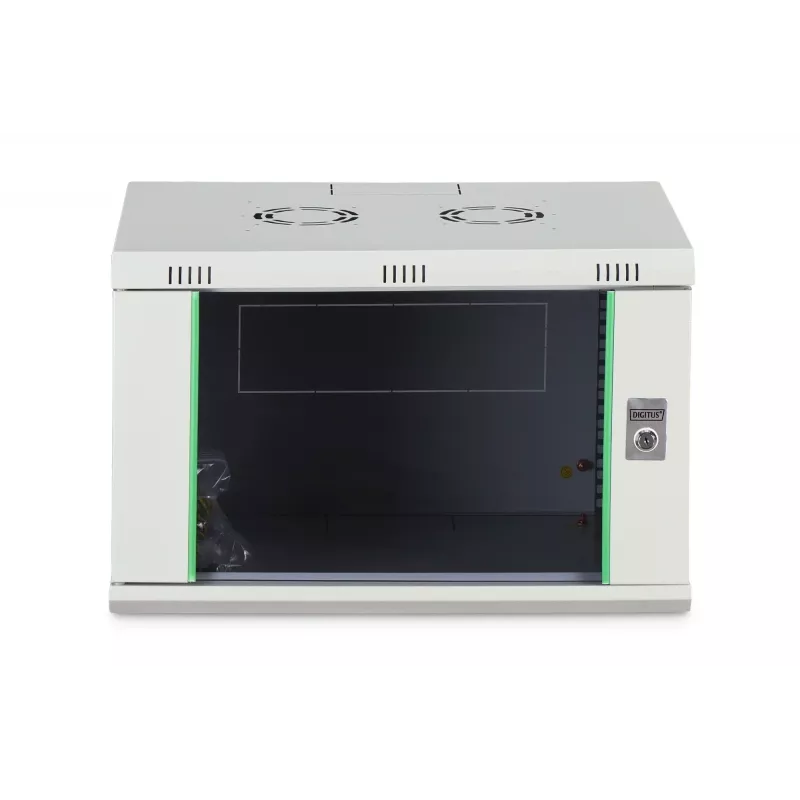 Seinale kinnitatav 19-tolline püstikkapp DIGITUS Dynamic‑N DN-37100, 7U, 600x450 mm (LxS), IP20, helehall, monteerimata