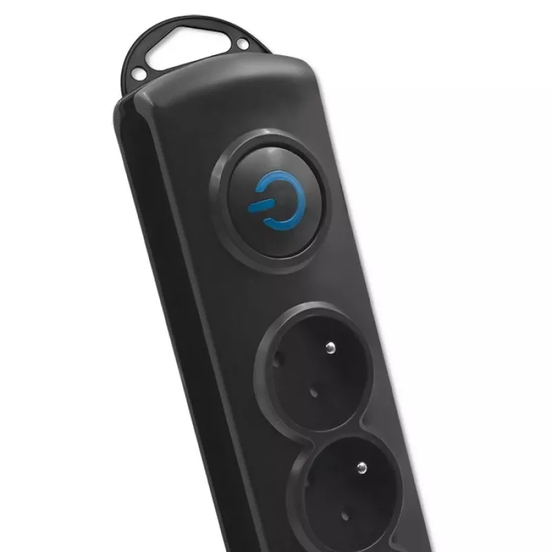 Piksekaitsega pikendusjuhe Qoltec 8 pistikupesa 3,0 m 50114