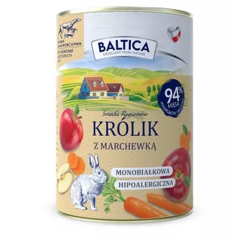 BALTICA Smaki regionów Rabbit with carrot - märg koeratoit - 400g