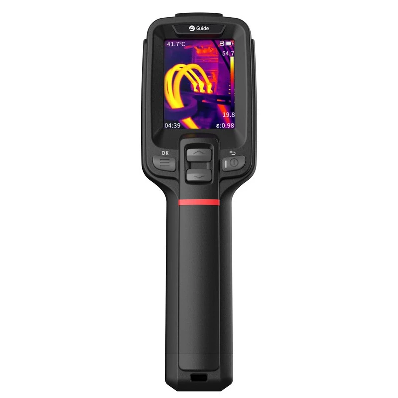 Termokaamera Guide Sensmart E1+ — 120×90 px termoandur, 240×180 px max, 2,4-tolline LCD, Wi‑Fi, IP54, -20–550 °C