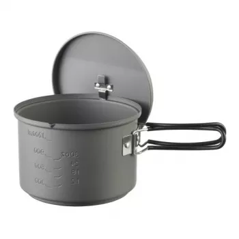 Pot ESBIT Cookset piiritusepõletiga, Alumiinium 1,5 L, Ø15,4 cm, K115 mm, Must