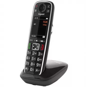 Gigaset E720 Analoog/DECT telefon kõne tuvastusega Must