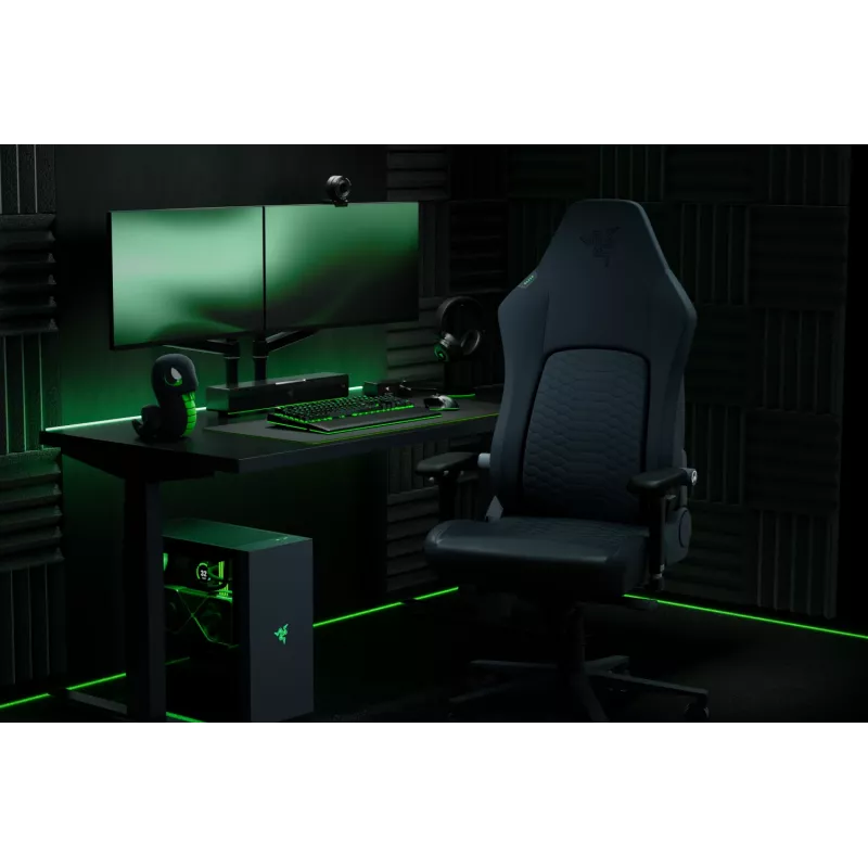 Razer Ergonomic mänguritool with Breathable Comfort | Iskur V2 NewGen | Must