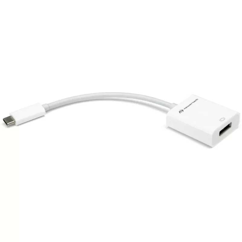 USB-adapter, USB-C-pistik > DisplayPort-pesa (valge, 11 cm)