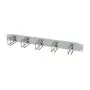 Racki kaablihalduspaneel 1U ALLNET metallist 5 suure aasaga, helehall