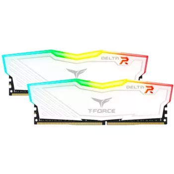 DIMM 16 GB DDR4-3200 (2x 8 GB) Dual-Kit, Mälu valge, TF4D416G3200HC16FDC01, Delta RGB, INTEL XMP